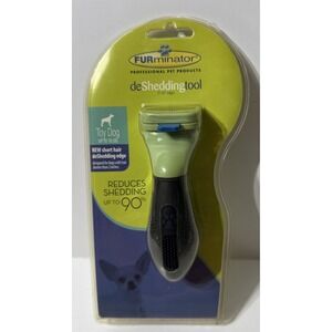 FURminator Deshedding Tool 1.25" Edge Toy Small Dog Reduces Shedding Short Hair